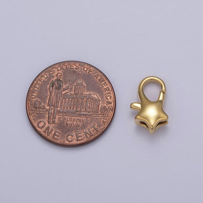 Wholesale Gold Filled Star Lobster Clasp Tiny Star Trigger Clasp – Celestial Lobster Claw for Jewelry Making Supplies L-654 L-655