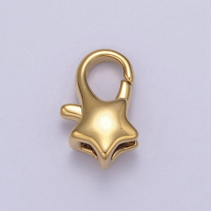Wholesale Gold Filled Star Lobster Clasp Tiny Star Trigger Clasp – Celestial Lobster Claw for Jewelry Making Supplies L-654 L-655