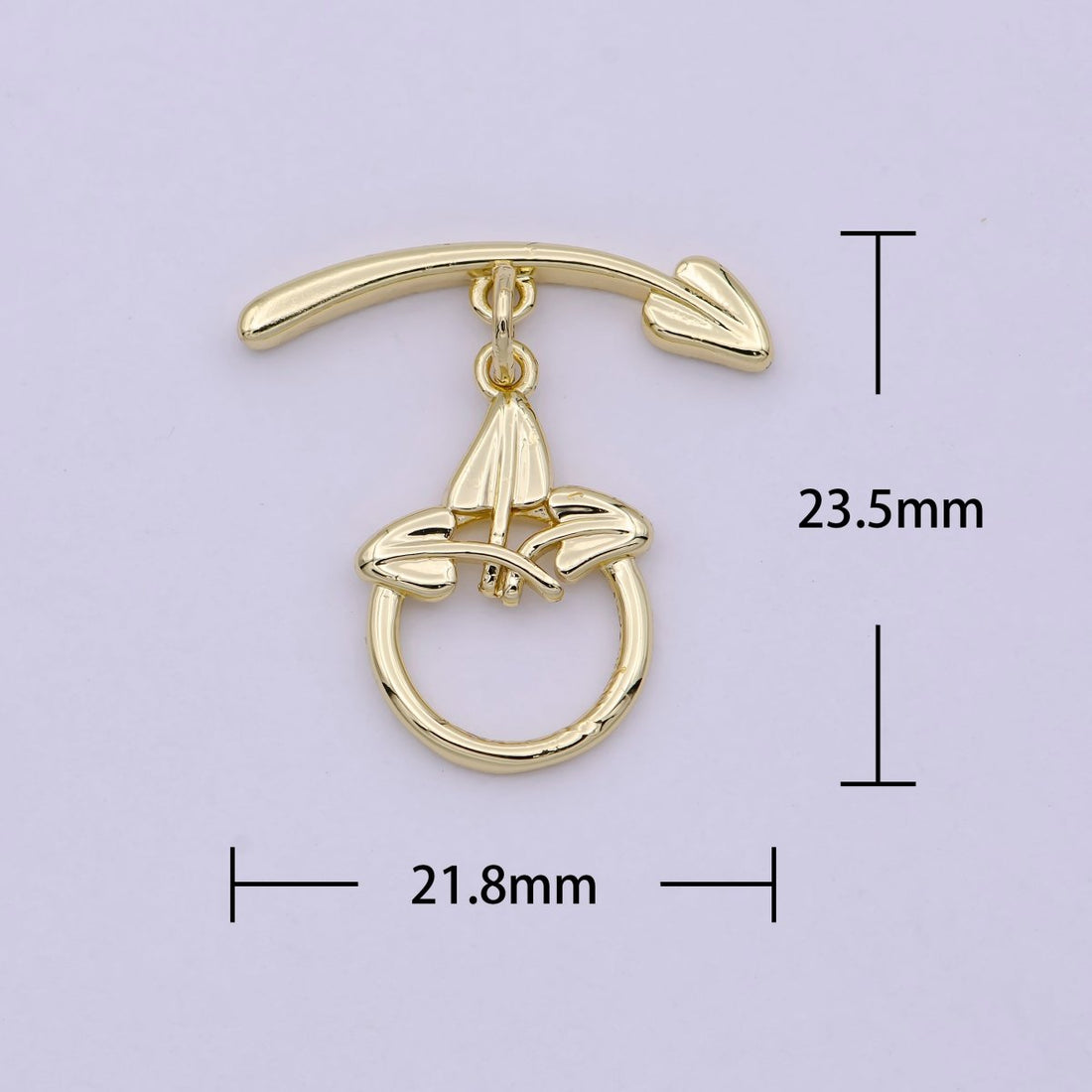 Wholesale Gold Toggle Clasp, Arrow OT Clasp Fancy Design OT Clasp Bulk Supply for Bracelet Necklace Component L-628