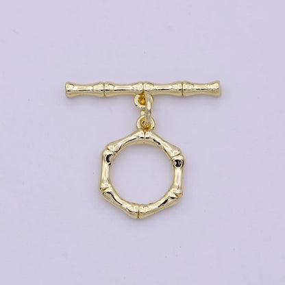 Wholesale Gold Toggle Clasp, Gold OT Clasp Fancy Design OT Clasp Bulk Supply for Bracelet Necklace Component L-620