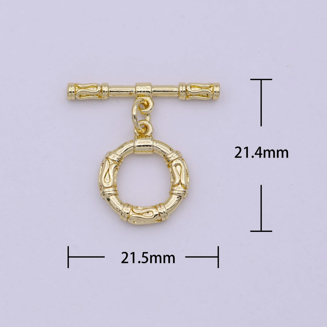 Wholesale Gold Toggle Clasp,  OT Clasp Fancy Design OT Clasp Bulk Supply for Bracelet Necklace Component L-629