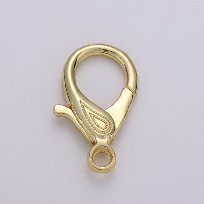 Wholesale Lobster Clasp 14k Gold Filled, Lobster Claw with Jump Ring for Jewelry Necklace Bracelet Anklet Making, Size 31mmx20mm K-345