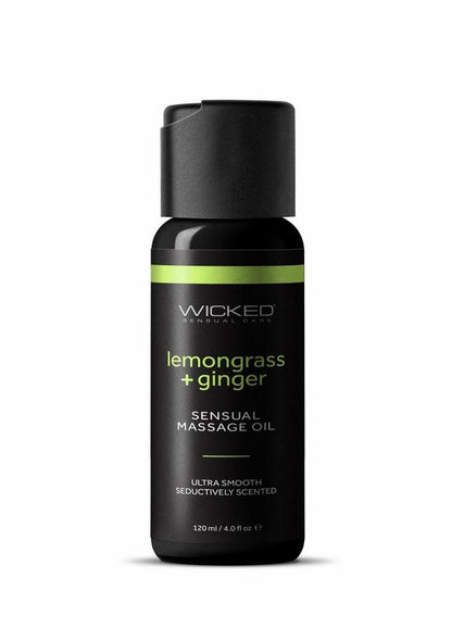 Wicked Sensual Care Lemongrass Plus Ginger Sensual Massage Oil