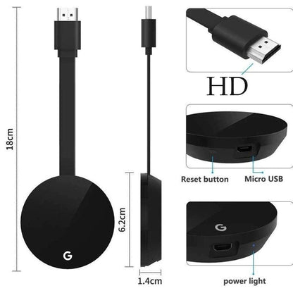 WiFi Wireless Dongle TV Stick HDMI Compatible HD 1080P Wireless TV Cast Display WiFi Display Dongle Receiver For Mobile Phones Cast To TV