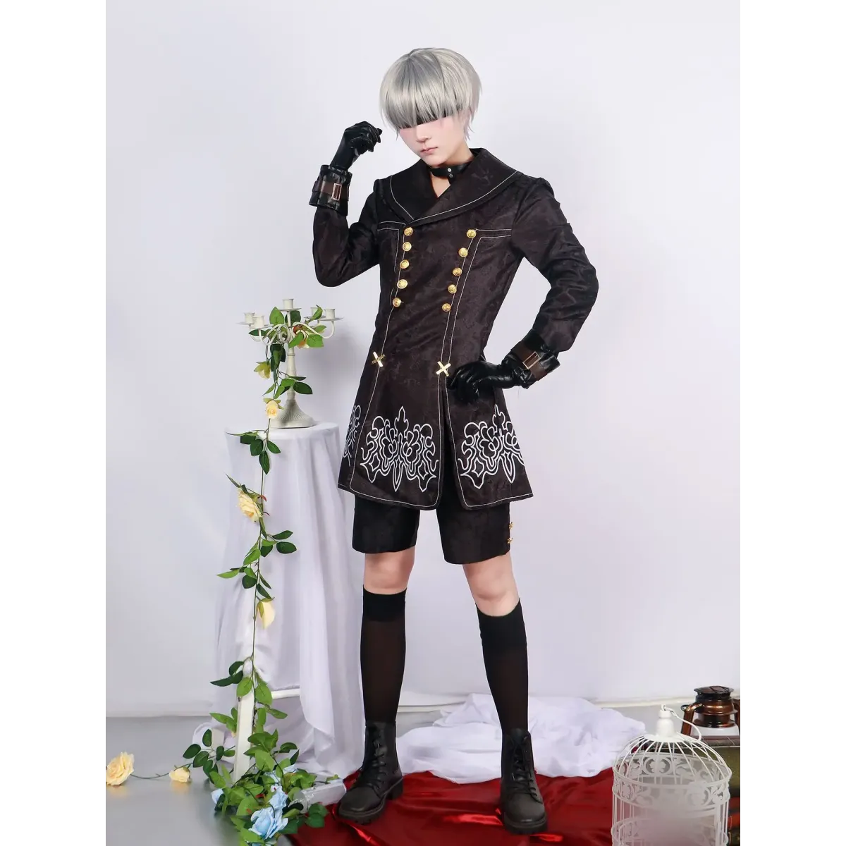 NieR: Automata 9S &amp; 2B Cosplay Costume with Wig and Accessories