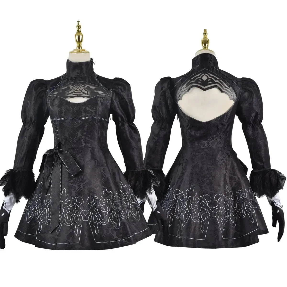 NieR: Automata 9S &amp; 2B Cosplay Costume with Wig and Accessories