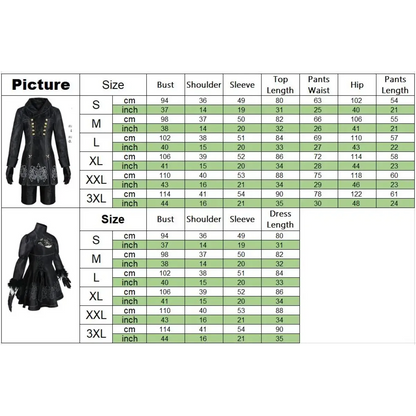 NieR: Automata 9S &amp; 2B Cosplay Costume with Wig and Accessories