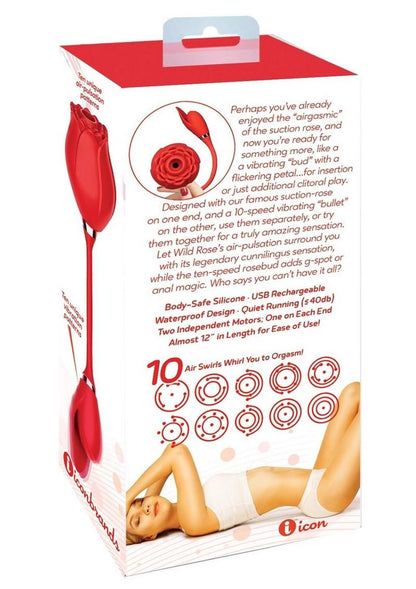 Wild Rose &amp; Bullet Suction Clitoral Stimulator