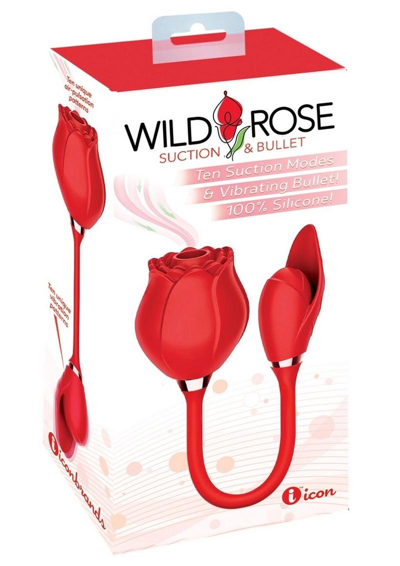 Wild Rose &amp; Bullet Suction Clitoral Stimulator