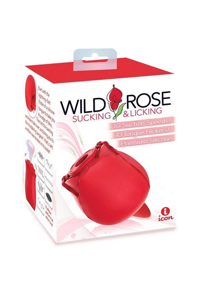 Wild Rose Sucking and Licking Dual-Action Stimulator