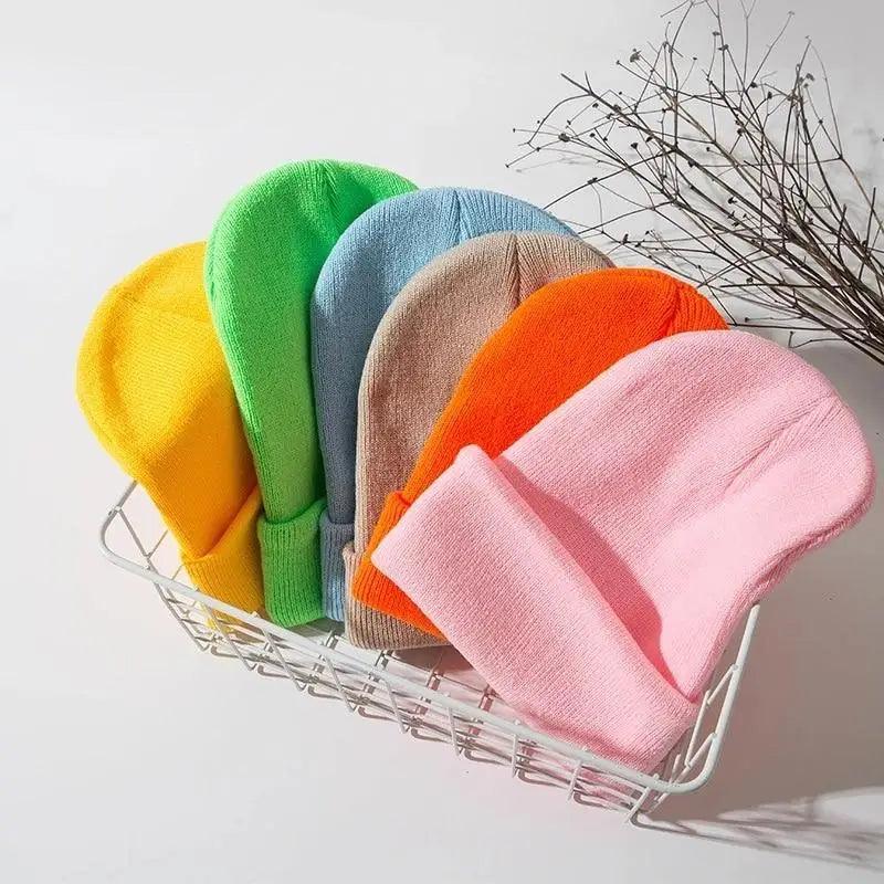 Winter Beanie Hats For Men And Women One Size Beanies Knitted Solid Cool Hat Girls Autumn Female Beanie Warm Comfortable Soft Casual Cap For Cold Weather