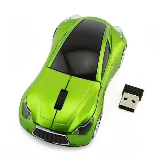 Wireless Black Sports Car USB Mouse Design Computer 1600 DPI Mouse Mini Ergonomic Gaming Mouse For Laptop And Computer 2.4Ghz