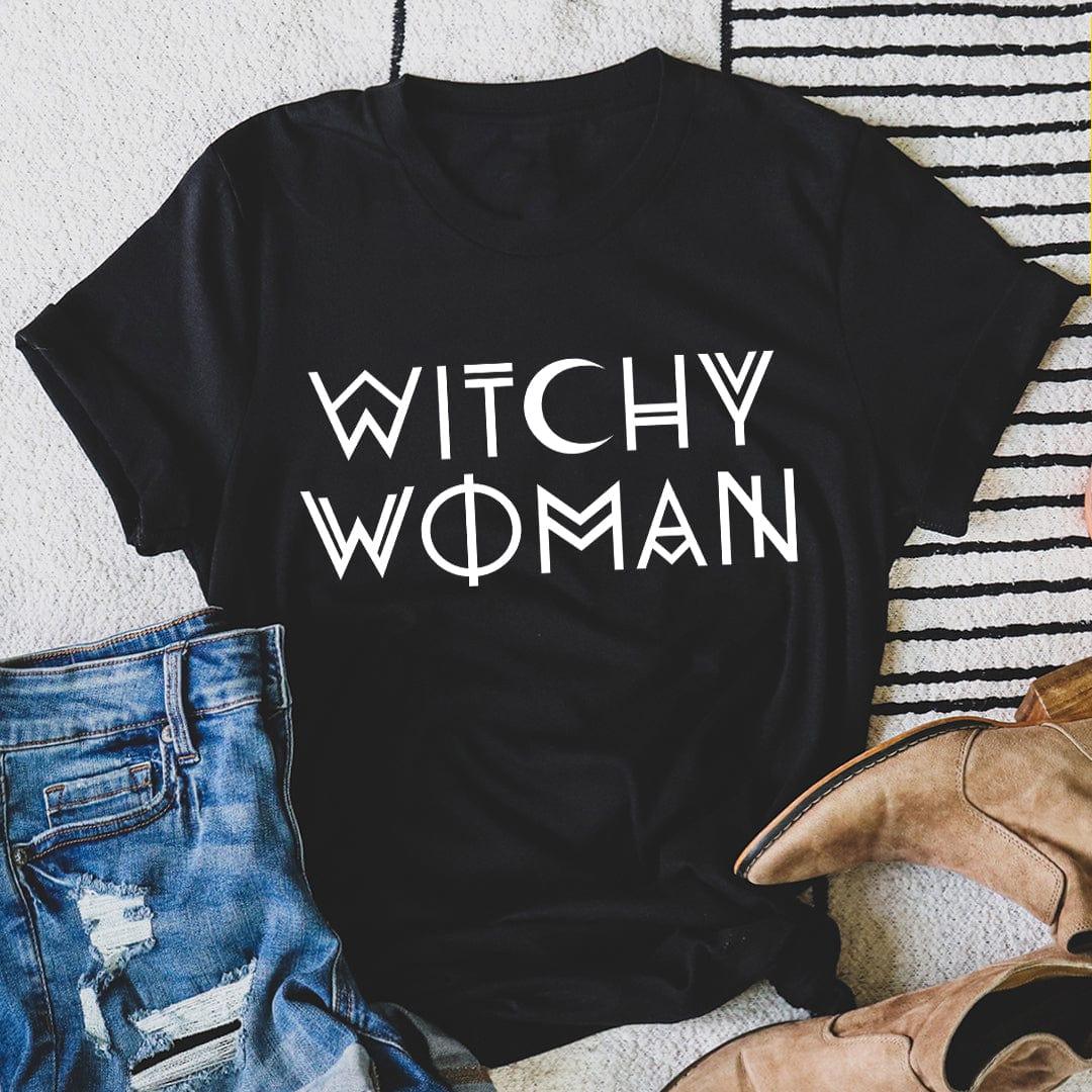 Boho Celestial Moon Crewneck Tee – "Witchy Woman"