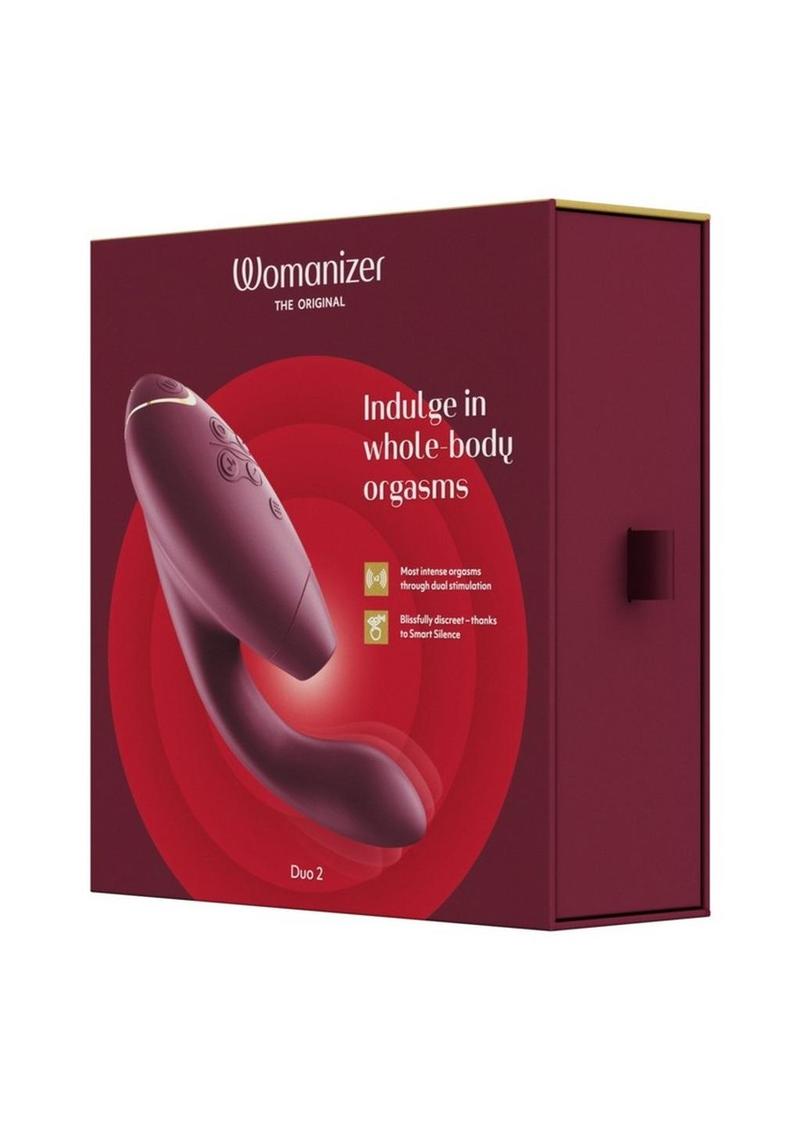 Womanizer Duo 2 Lilac Rechargeable Clitoral And G-Spot Stimulator