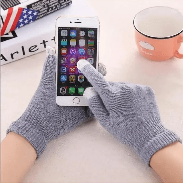 Women New Wool Knitted Gloves Winter Warm Thick Touch Screen Gloves Solid Mittens For Women For Winter Gloves Winter Touch Screen Gloves for Women and Men