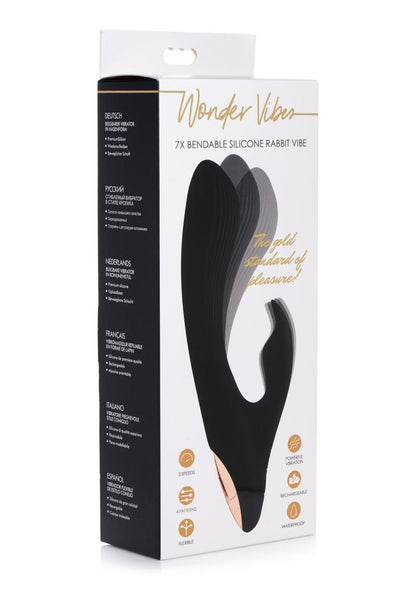 Wonder Vibes Bendable Silicone Rabbit Vibrator
