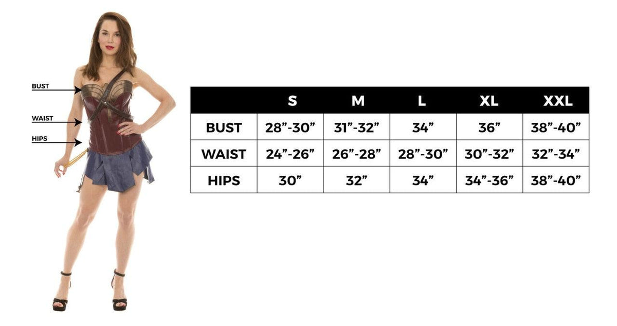Wonder Woman Corset &amp; Skirt Cosplay Costume