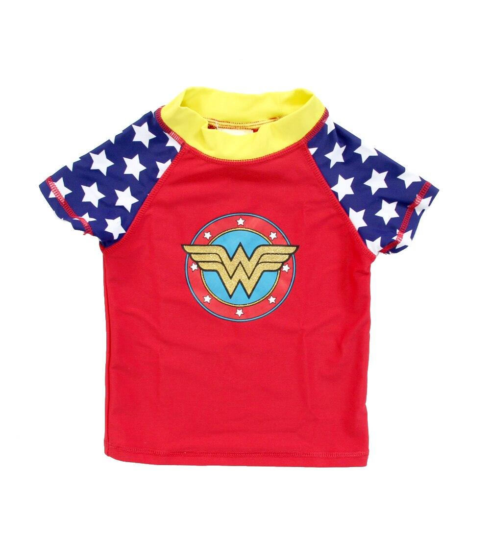 Wonder Woman Shield Logo Short Sleeve Rash Guard