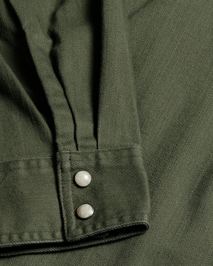 Earl Denim Shirt - Dusty Olive