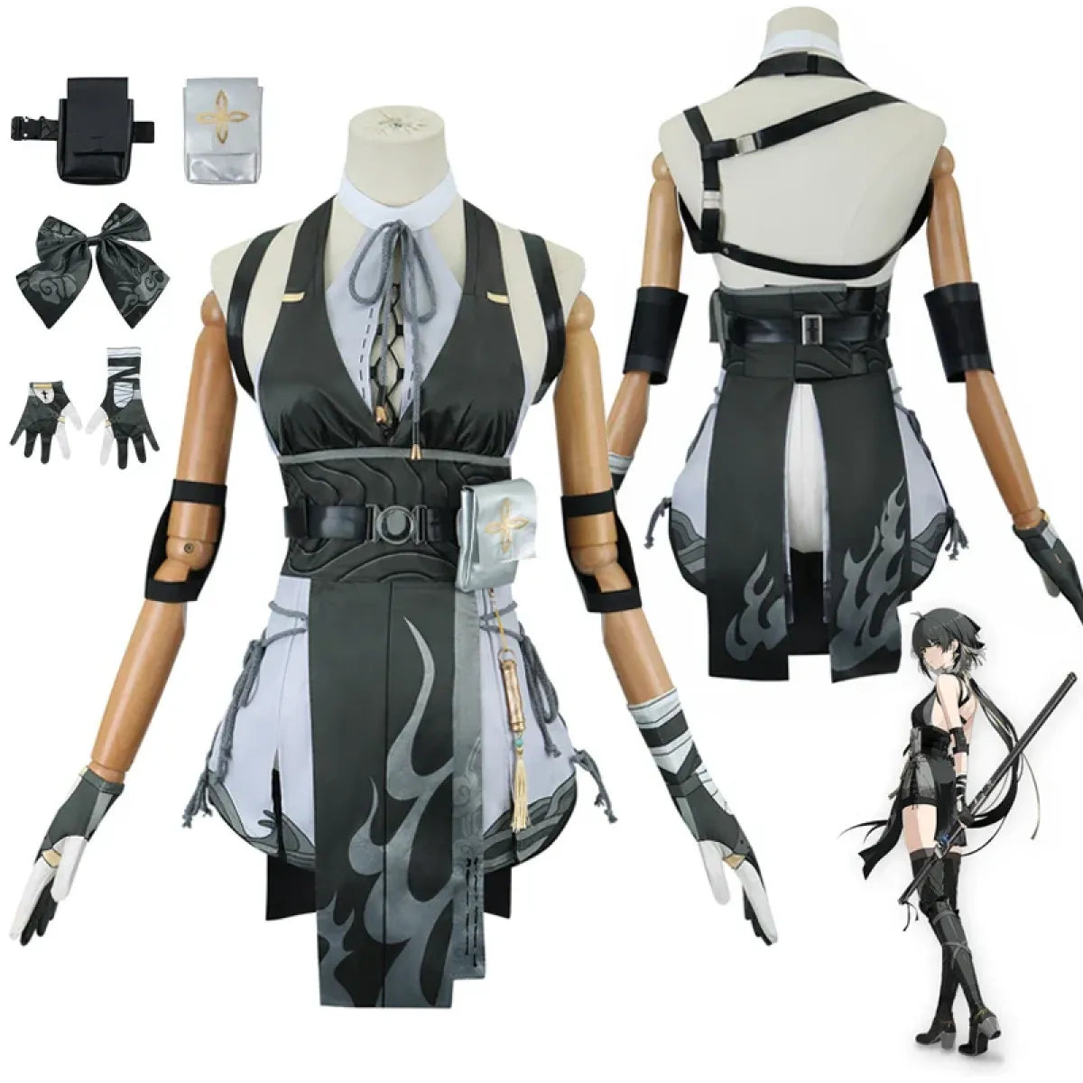 Wuthering Waves Rover Cosplay Costume – Full Set with Wig &amp; Accessories
