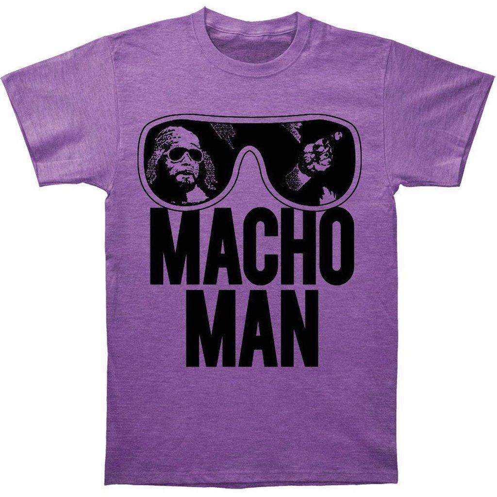 WWE Old School Macho Man PURPLE Glasses T-Shirt