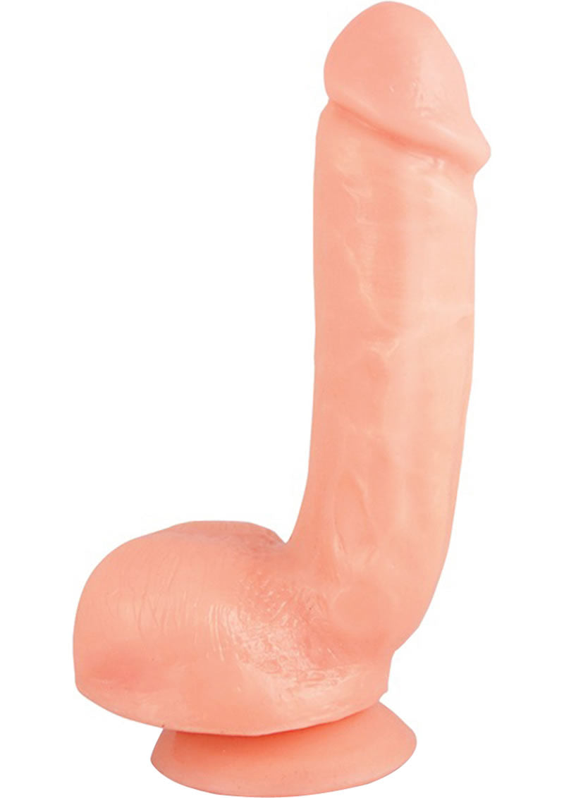 X5 Hard On Dildo with Balls Soft Realistic Feel Harness Compatible