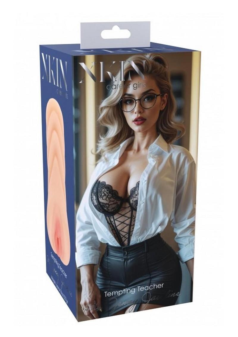 Tempting Teacher Ms. Jenny Jawline Masturbator