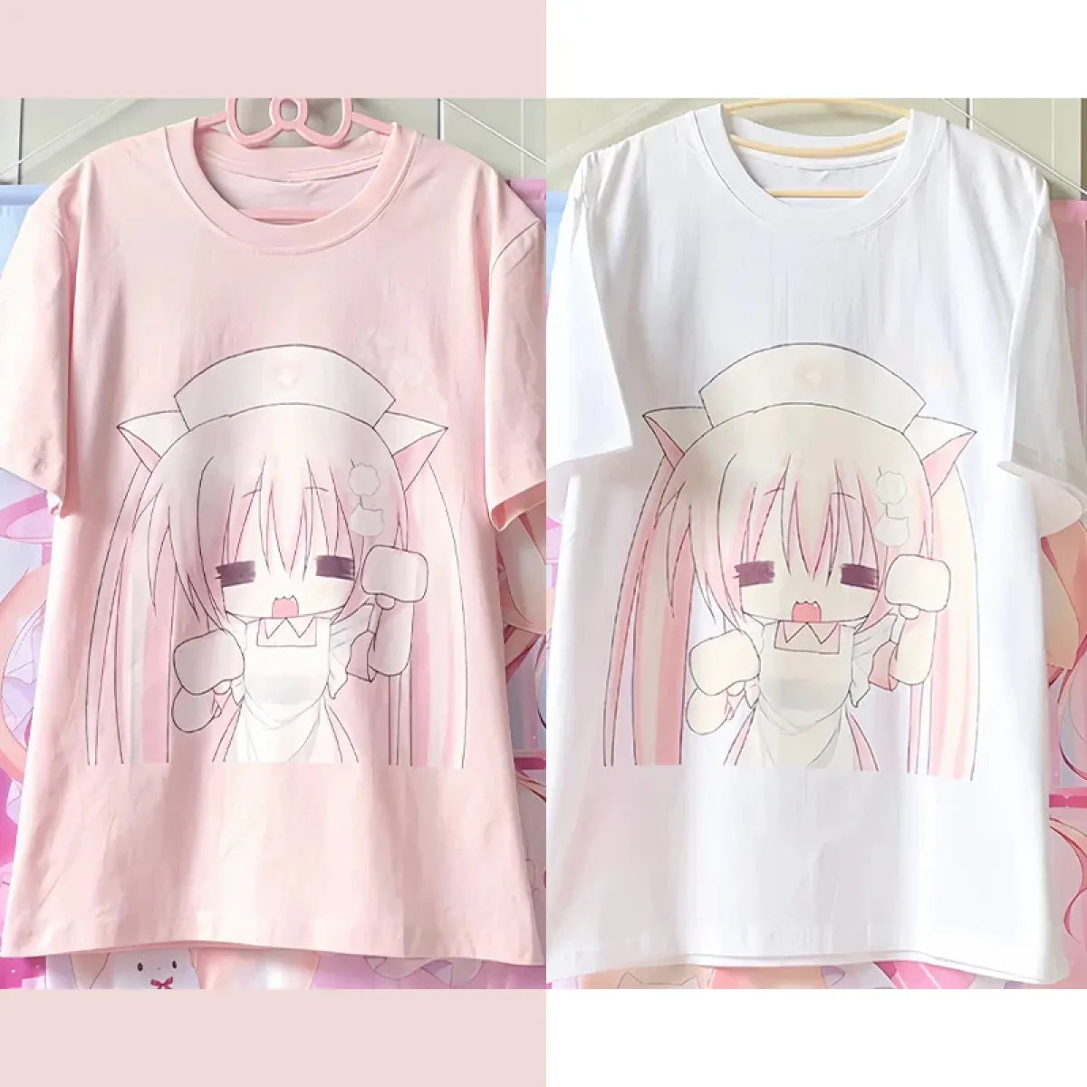 Harajuku Kawaii Anime T-Shirt – Y2K Cute Cartoon Tee