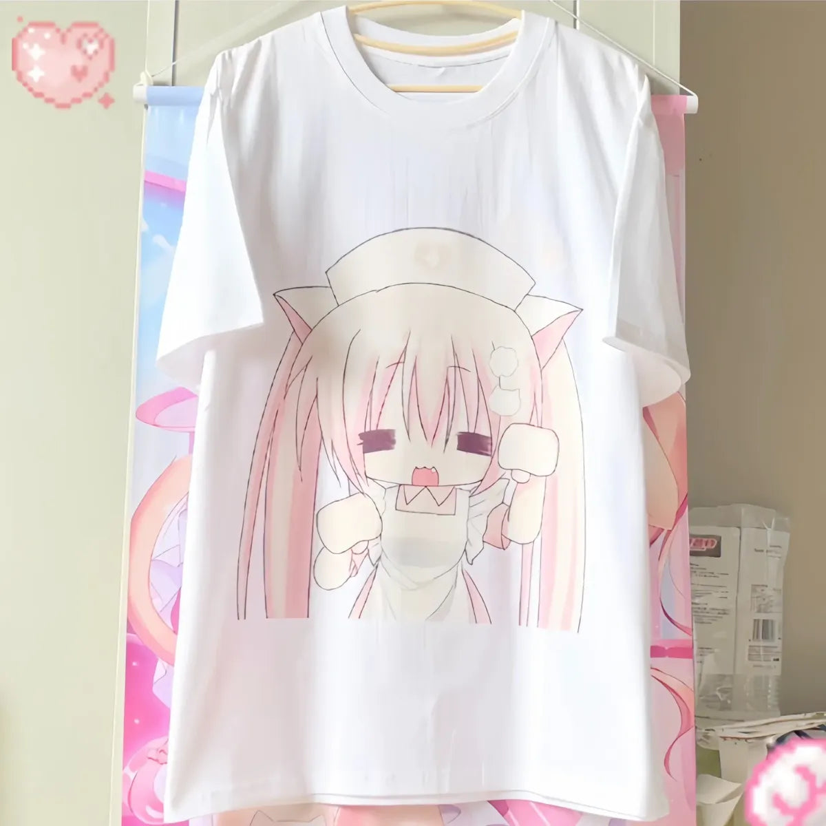 Harajuku Kawaii Anime T-Shirt – Y2K Cute Cartoon Tee