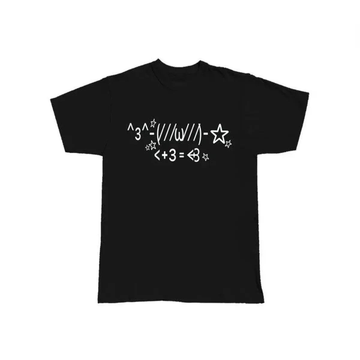 Kawaii Emoticon T-Shirt – Y2K Harajuku Grunge Tee