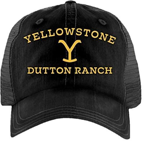Yellowstone Dutton Ranch Black Trucker Hat 66-11