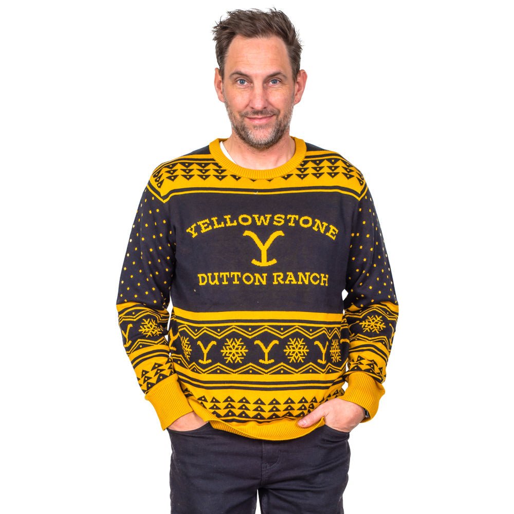 Yellowstone Ranch Logo Adult Unisex Ugly Christmas Sweater