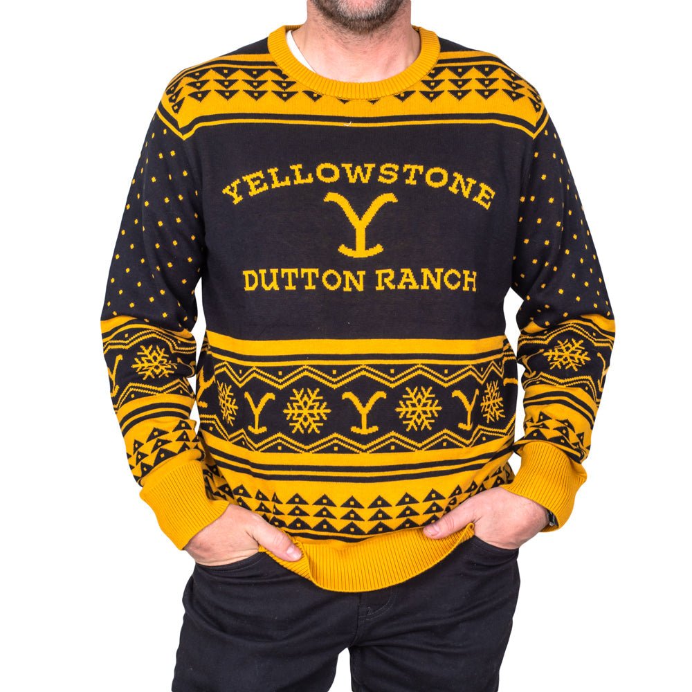Yellowstone Ranch Logo Adult Unisex Ugly Christmas Sweater