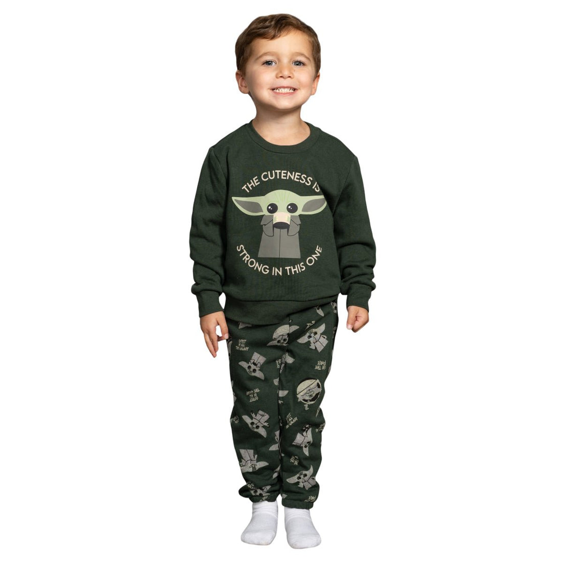 Yoda and Grogu Matching Sweatshirt &amp; Pants Set
