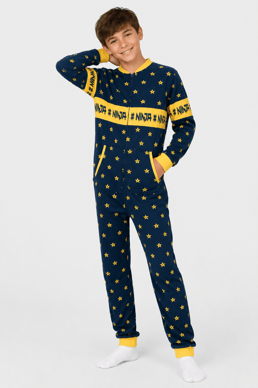 Youth Fortnite Ninja Christmas Pattern Jumpsuit