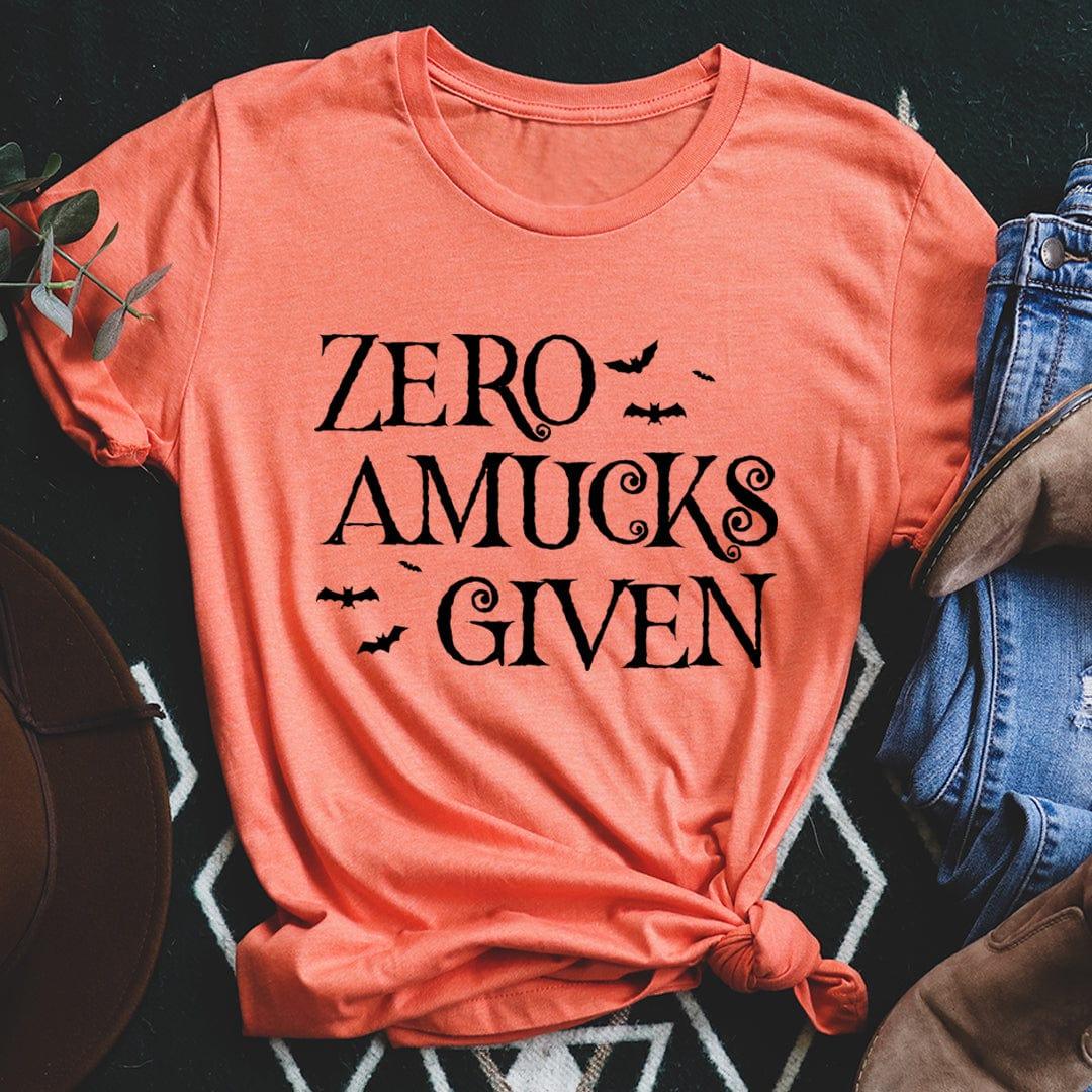 Halloween Witch Spooky Graphic Tee – "Zero Amucks Given"