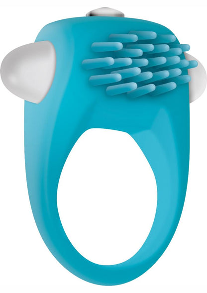 Zero Tolerance Teal Tickler Rechargeable Silicone Vibrating Cock Ring