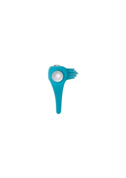Zero Tolerance Teal Tickler Rechargeable Silicone Vibrating Cock Ring