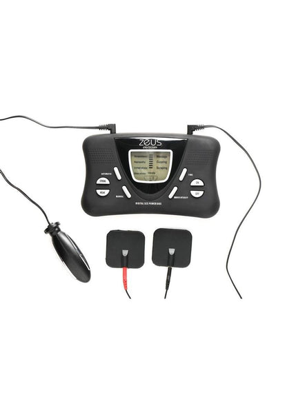 Zeus Electrosex Deluxe E Stim Kit Power Box Anal Plug