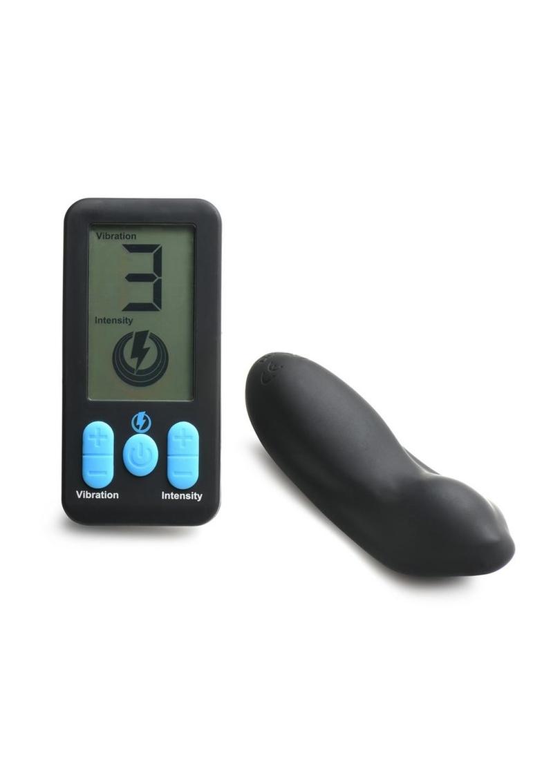 Zeus E-Stim &amp; Vibrating Panty with LED Screen Remote Control