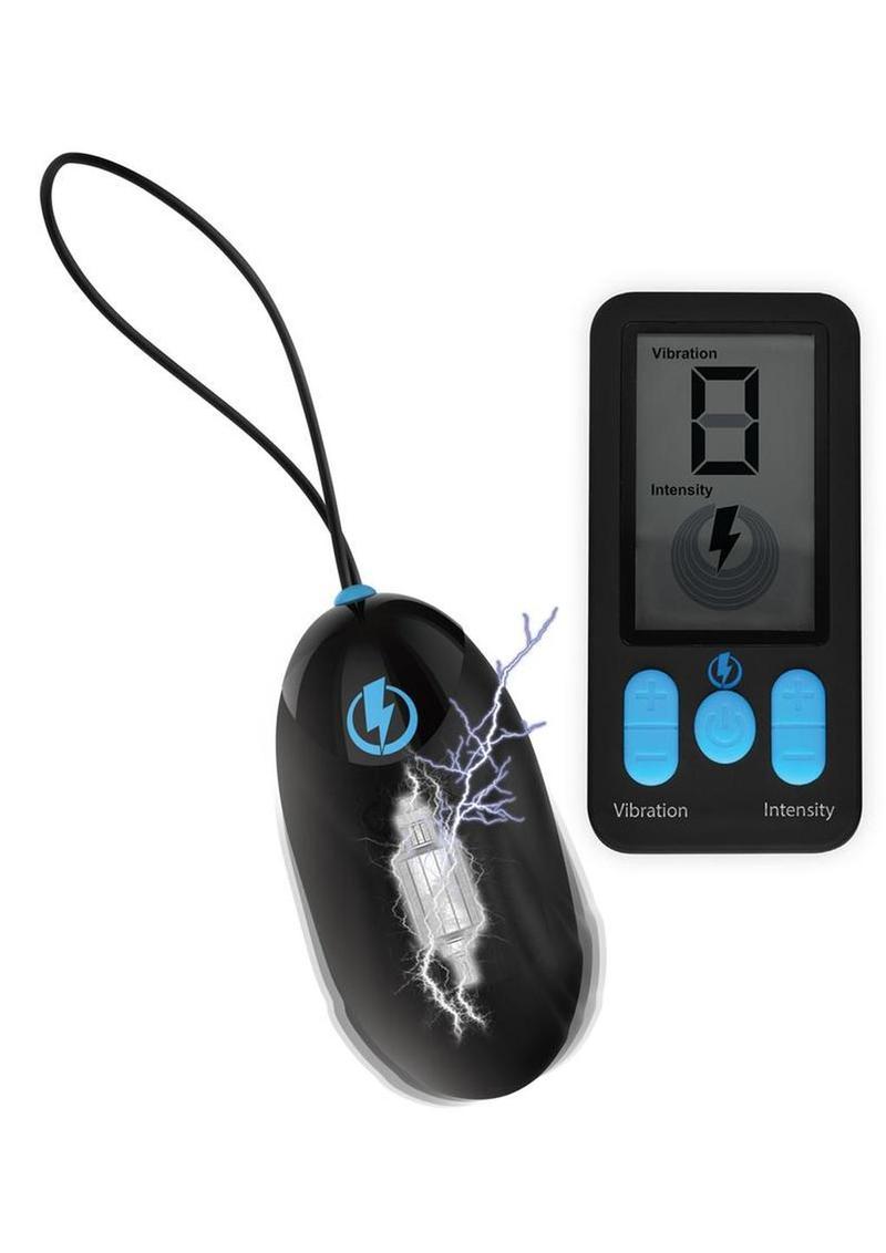 Zeus E-Stim Silicone Egg Vibration with Remote Control