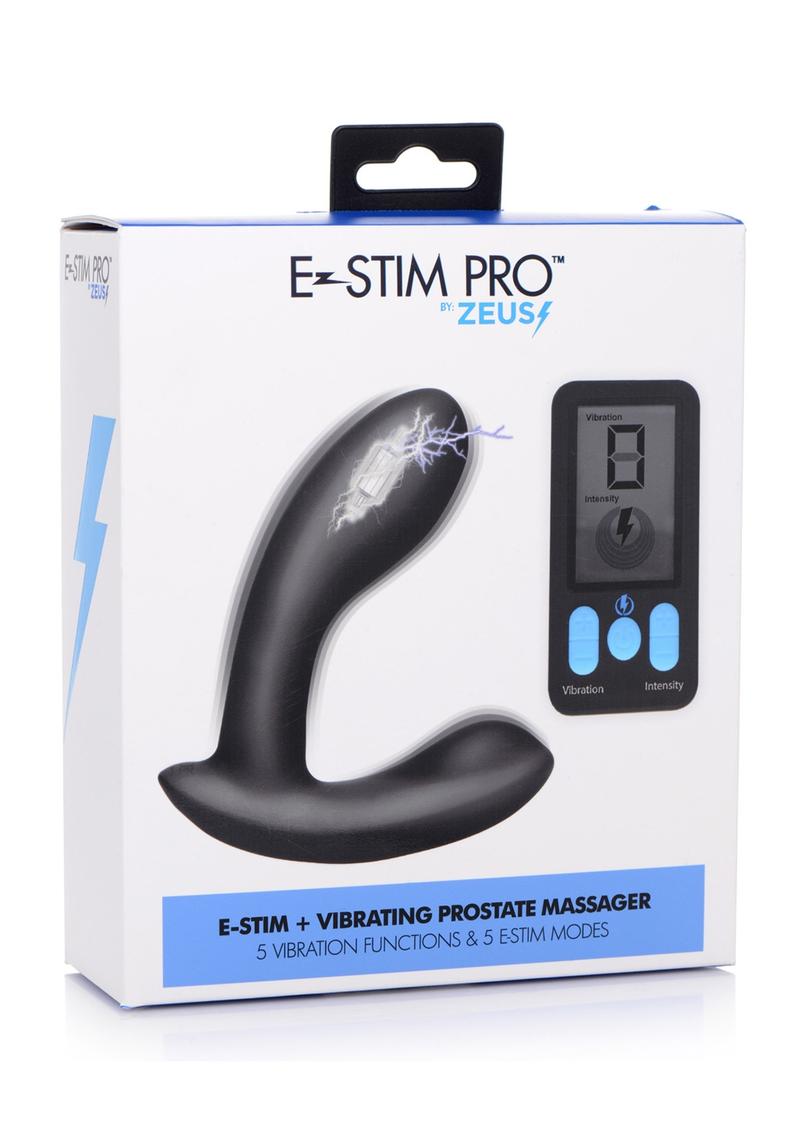 Zeus E-Stim Pro Rechargeable Vibrating Prostate Massager Remote Control