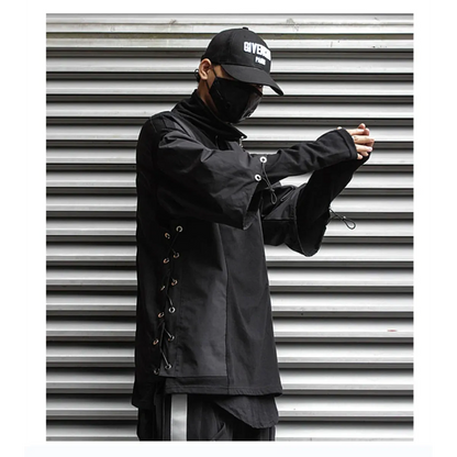 Techwear Zip Turtleneck Sweatshirt