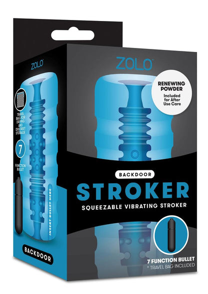 ZOLO Backdoor Stroker Squeezable Vibrating Masturbator
