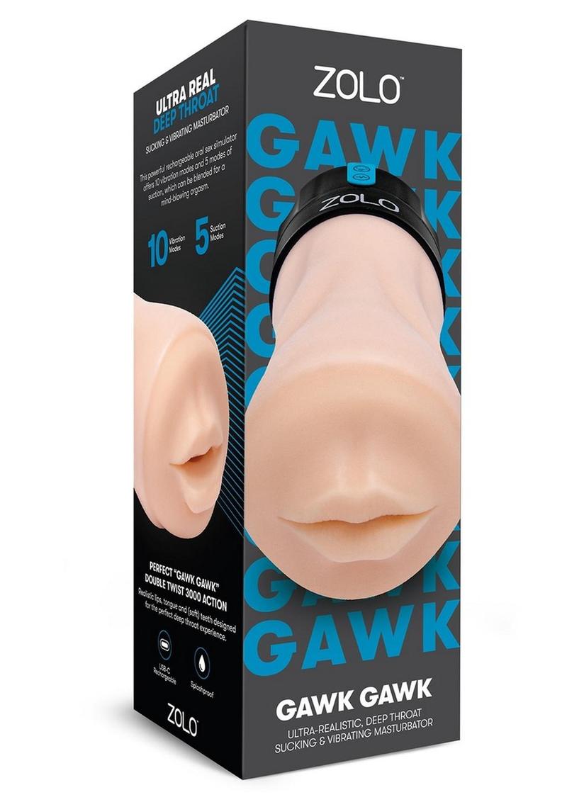 Zolo Gawk Gawk Deep Throat Vibrating Masturbator