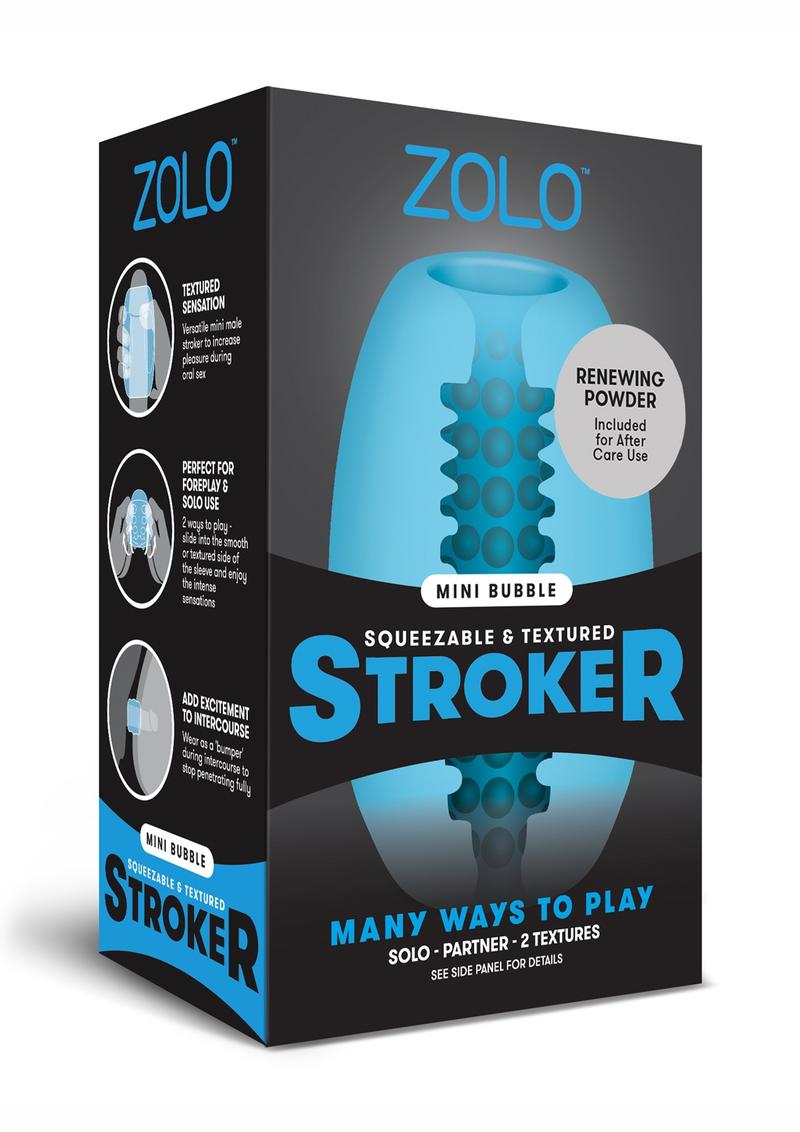 ZOLO Mini Bubble Squeezable And Textured Stroker Versatile Pleasure