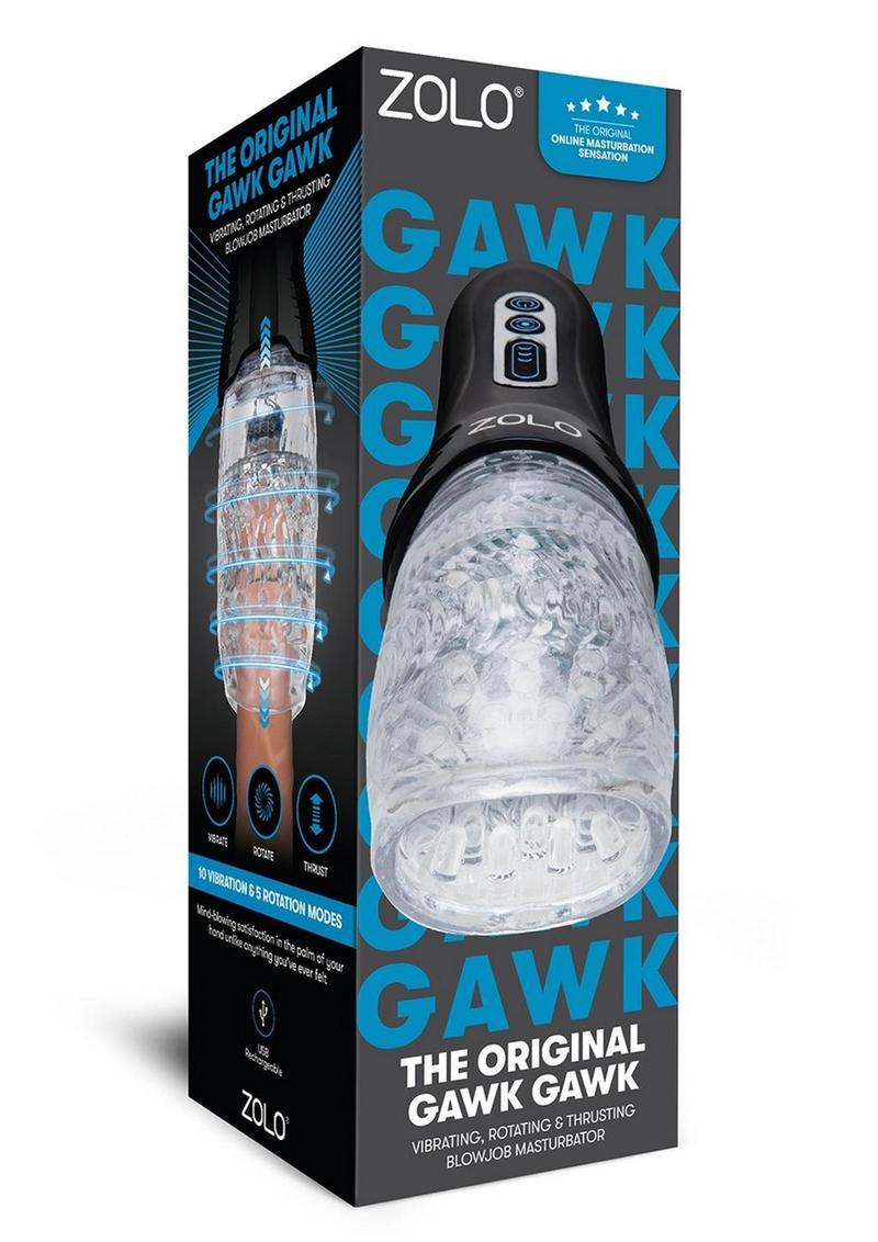 ZOLO Gawk Rechargeable Vibrating and Rotating Blowjob Masturbator