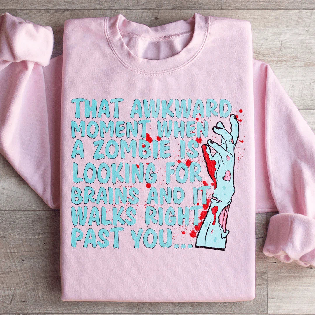 Zombie Looking For Brains Sweatshirt