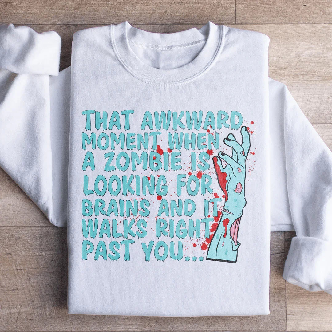 Zombie Looking For Brains Sweatshirt